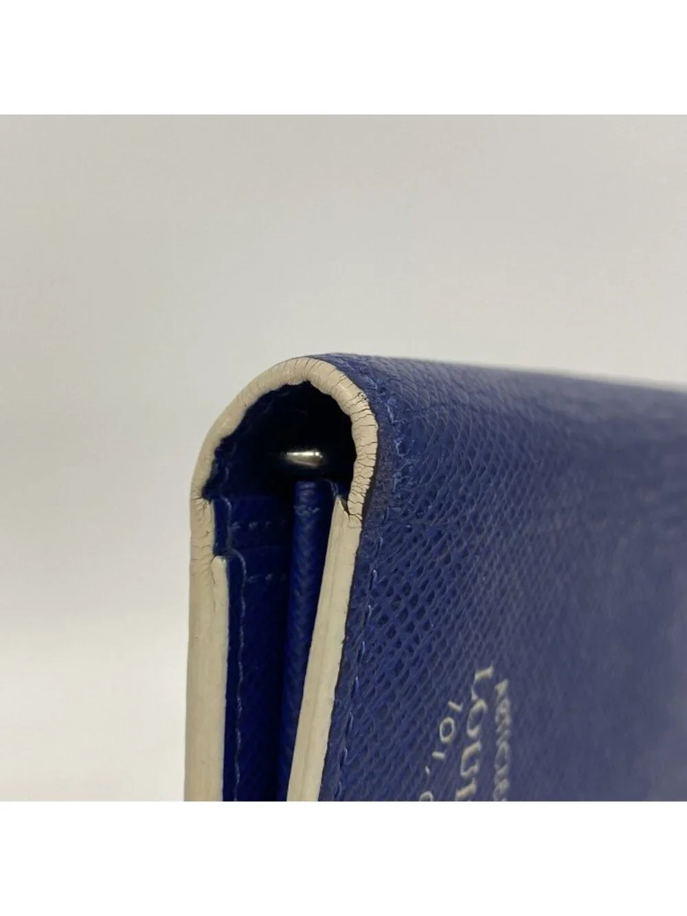 Louis Vuitton Wallet Taiga Portefeuille Brazza NM Blue